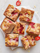 Load image into Gallery viewer, Strawberry &amp; White Chocolate Blondies (Requires egg)
