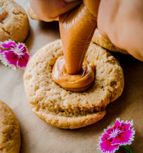 Load image into Gallery viewer, Salted Caramel Thumbprint Cookies (Requires egg)
