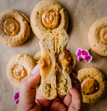 Load image into Gallery viewer, Salted Caramel Thumbprint Cookies (Requires egg)
